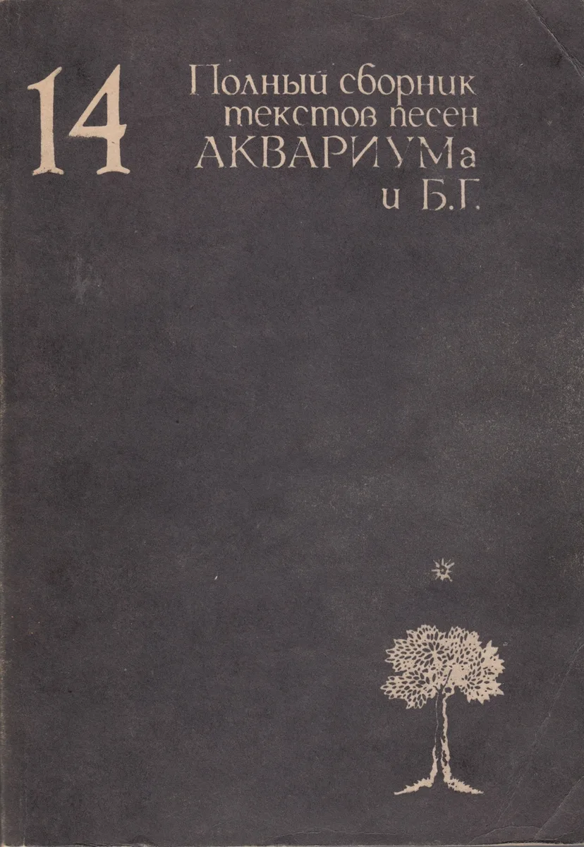 14. Полный сборник текстов песен "Аквариума" и БГ