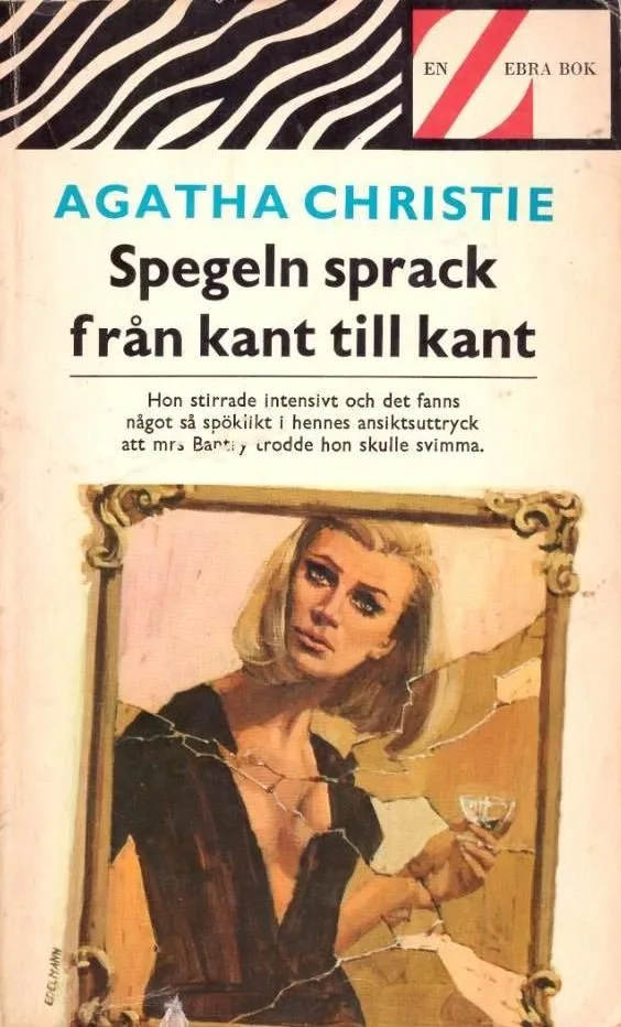 Spegeln sprack från kant till kant