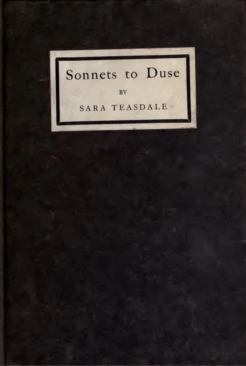 Sonnets to Duse