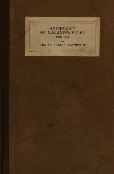 Anthology of Magazine Verse for 1914