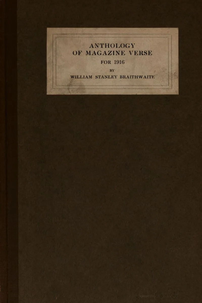 Anthology of Magazine Verse for 1916