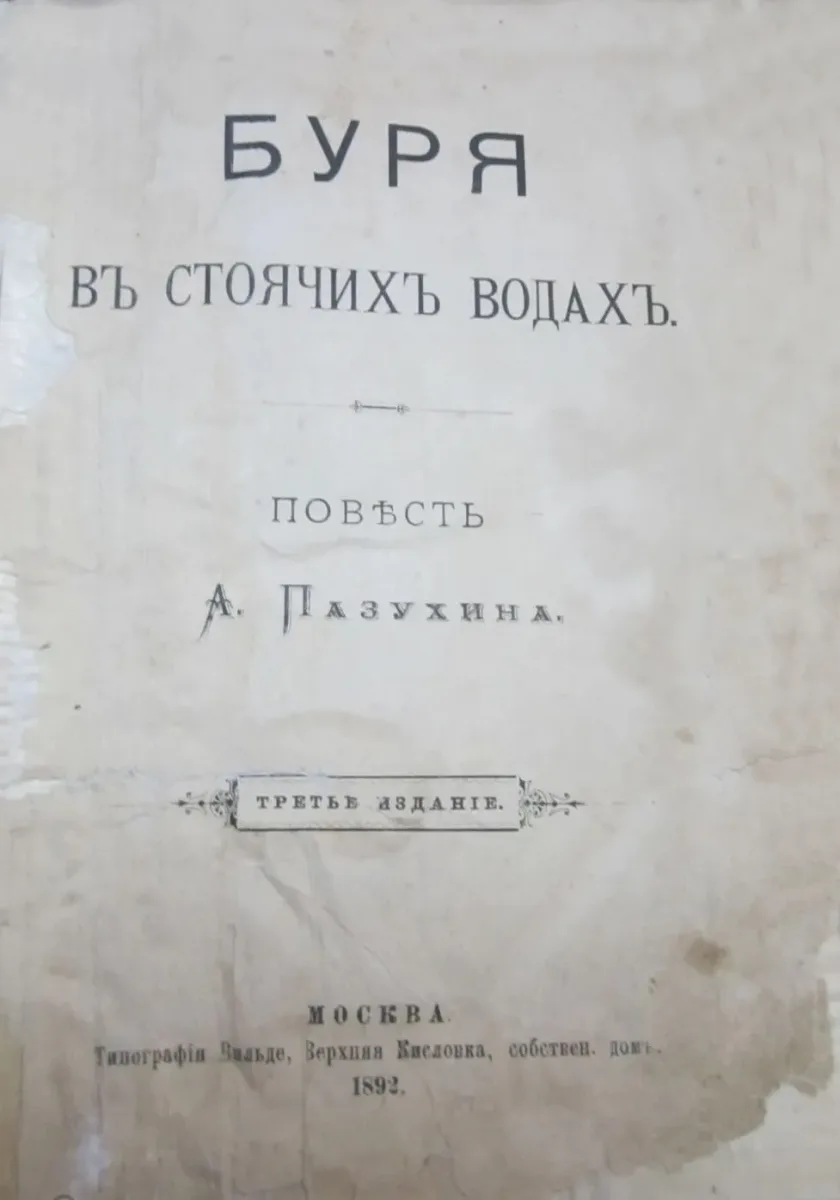 Буря въ стоячихъ водахъ