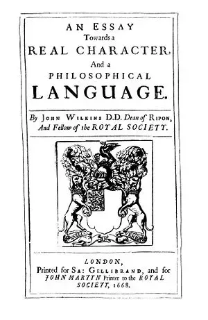 An Essay towards a Real Character and a Philosophical Language