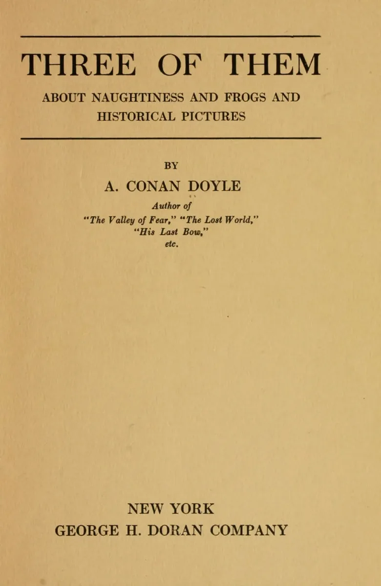 Three of Them. About Naughtiness and Frogs and Historical Pictures