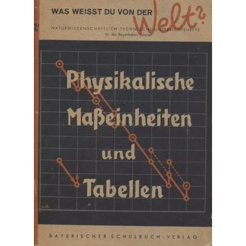 Physikalische Masseinheiten und Tabellen