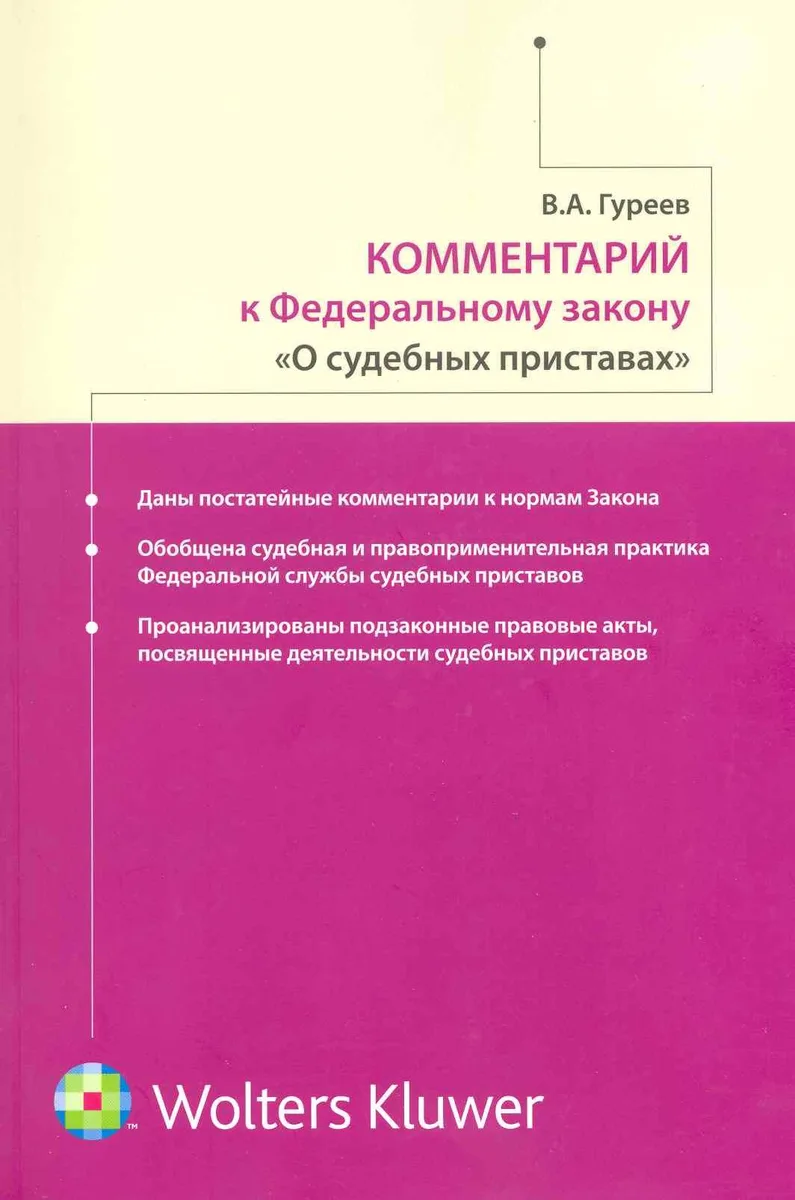 Комментарий к Федеральному закону "О судебных приставах"
