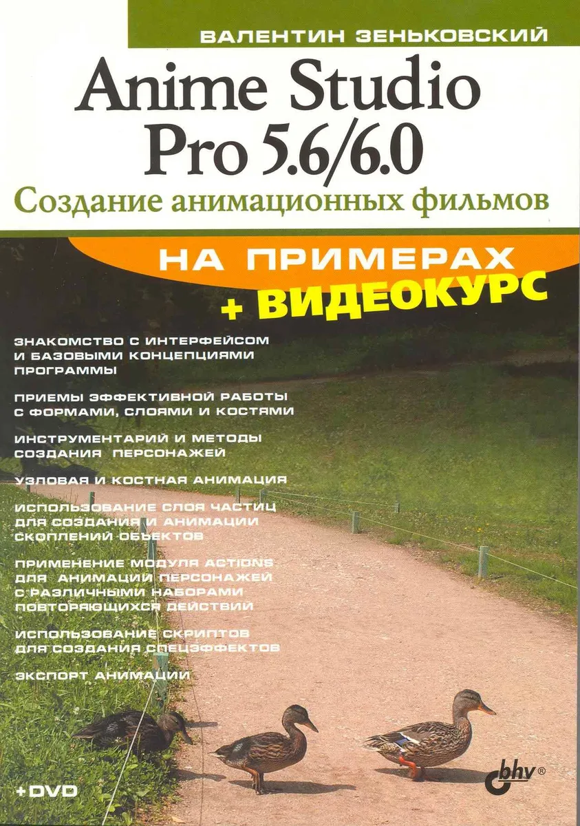 Anime Studio Pro 5.6/6.0. Создание анимационных фильмов на примерах. /+ Видеокурс (на DVD)