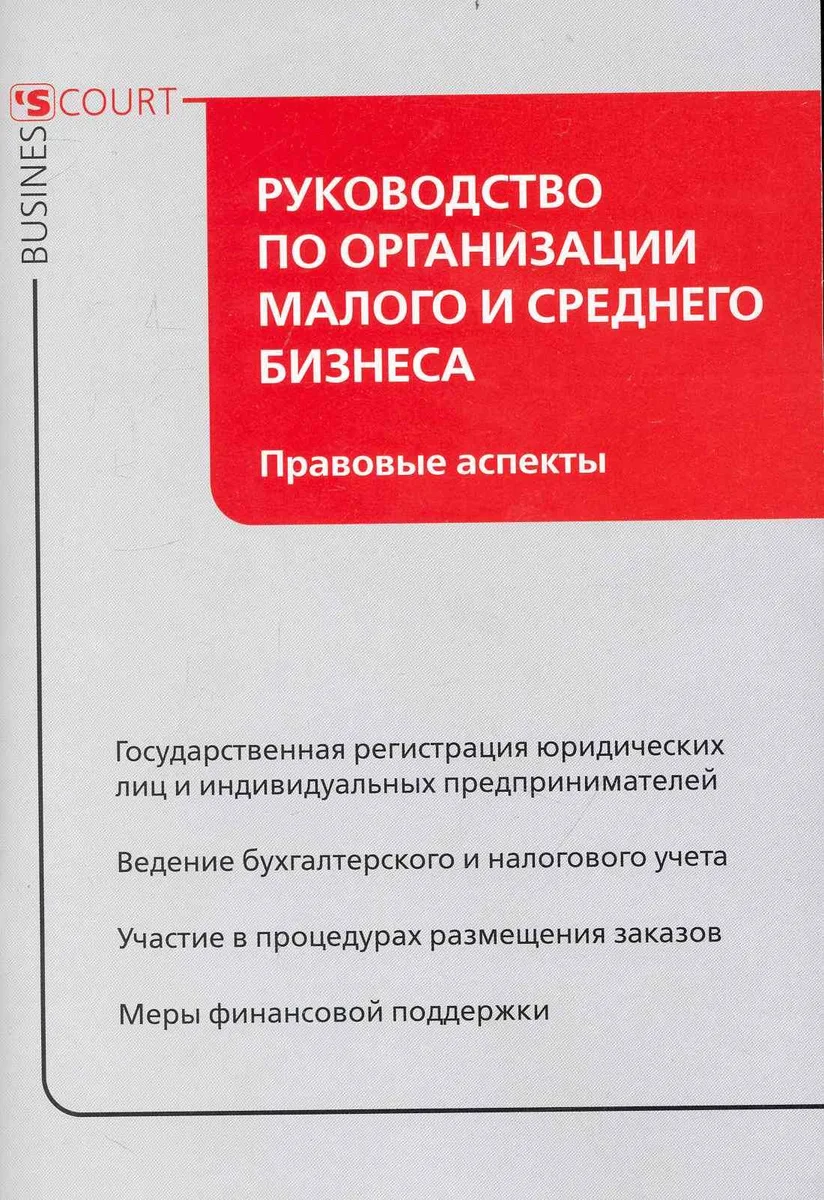 Руководство по организации малого и среднего бизнеса: правовые аспекты.