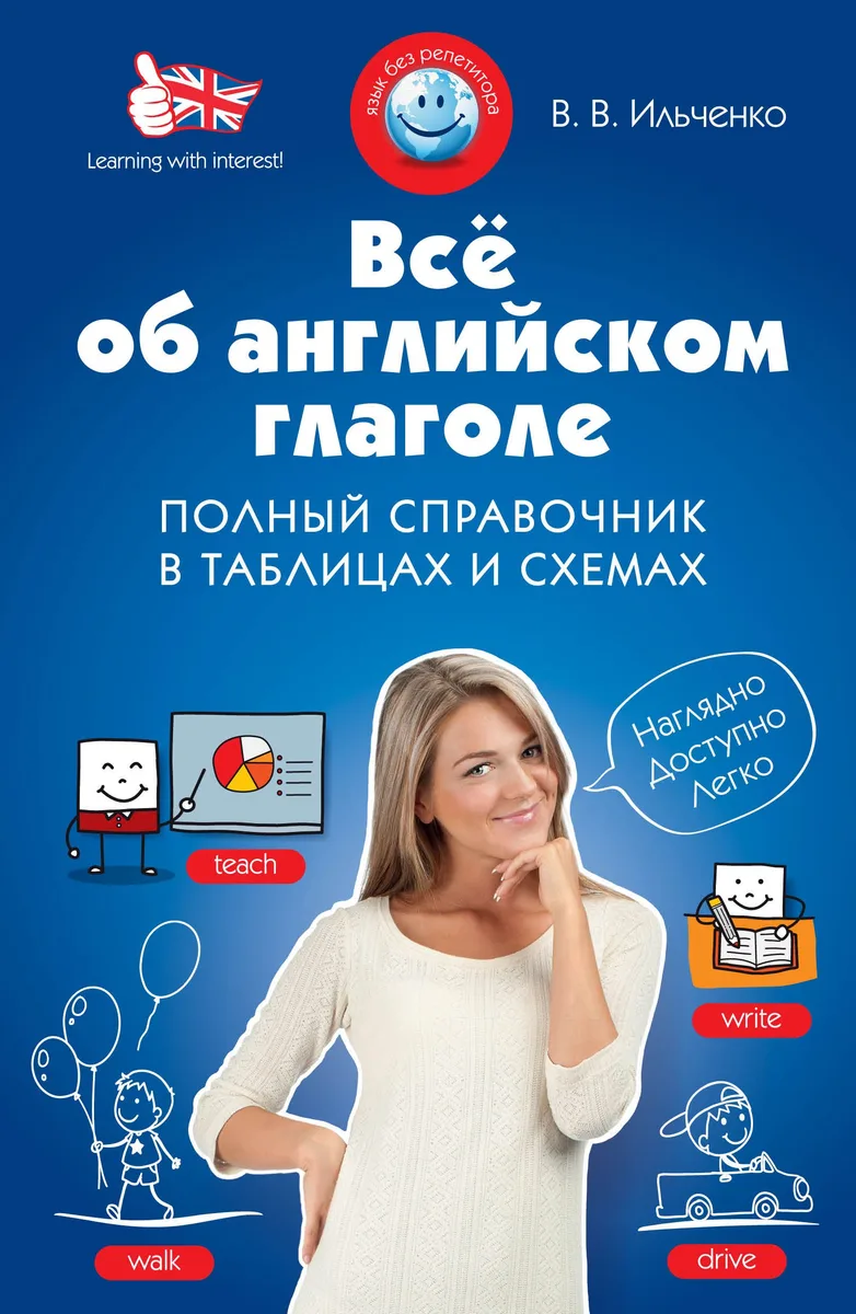Все об английском глаголе: полный справочник в таблицах и схемах