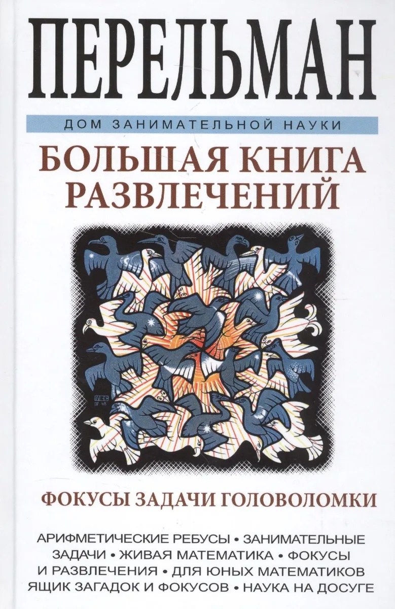 Большая книга развлечений. Арифметические ребусы, занимательные задачи, живая математика, фокусы и р