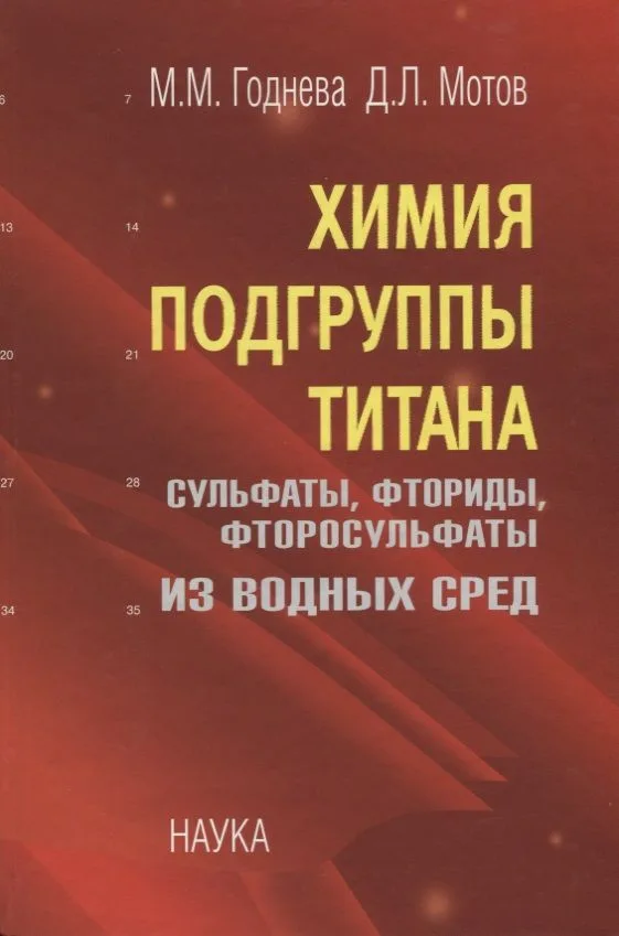 Химия подгруппы титана. Сульфаты, фториды, фторосульфаты из водных сред
